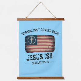 イエス来様の背中 吊り下げ型タペストリー