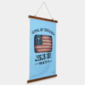 イエス来様の背中 吊り下げ型タペストリー (傾斜あり)