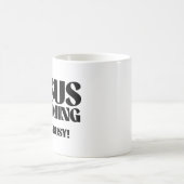 イエス来様の顔忙し コーヒーマグカップ (中央)