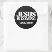 イエス来様の顔忙し ラウンドシール (バッグ)