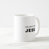 イエス様ありがとう現代のクリスチャンの信仰ハート コーヒーマグカップ (正面右)