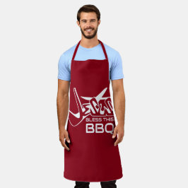 イエス様がこのBBQを祝福しますように エプロン