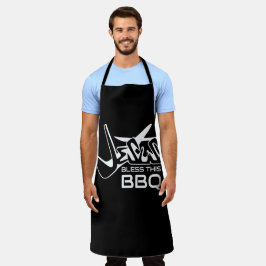 イエス様がこのBBQを祝福しますように エプロン