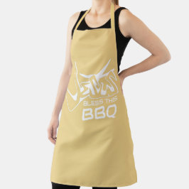イエス様がこのBBQを祝福しますように エプロン