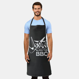 イエス様がこのBBQを祝福しますように エプロン