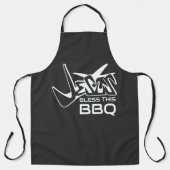 イエス様がこのBBQを祝福しますように エプロン (正面)