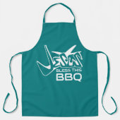 イエス様がこのBBQを祝福しますように エプロン (正面)