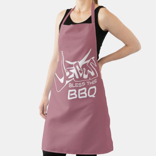 イエス様がこのBBQを祝福します エプロン (インサイチュ)