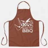 イエス様がこのBBQを祝福 エプロン テラコッタ (正面)