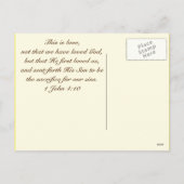 イエス様がイースター葉書を愛する シーズンポストカード (裏面)