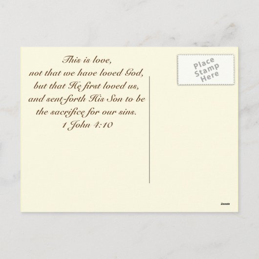 イエス様がイースター葉書を愛する シーズンポストカード (裏面)