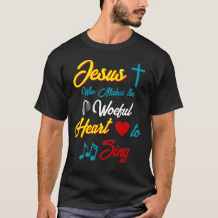 イエス様がハートを歌う Tシャツ