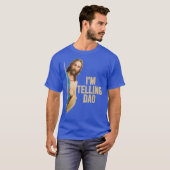 イエス様がパパを愛してるミーム 贈り物 レトロ Tシャツ (正面フル)