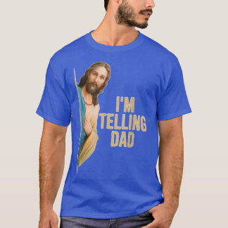 イエス様がパパを愛してるミーム 贈り物 レトロ Tシャツ