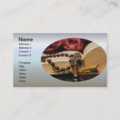 イエス様が十字架に乗った木製のロザリオ 名刺 (正面)