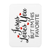 イエス様が君のスローガンお気に入りのを愛しおもしろいている マグネット (縦)