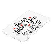 イエス様が君のスローガンお気に入りのを愛しおもしろいている マグネット (左側)