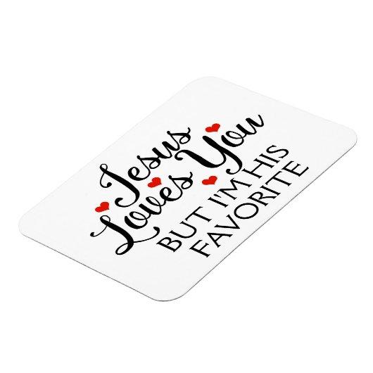 イエス様が君のスローガンお気に入りのを愛しおもしろいている マグネット (左側)