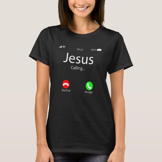 イエス様が呼んでいる クリスチャン 神を誇りに思う汗 1 Tシャツ (正面)