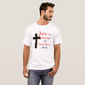 「イエス様が大きくなるように」クリスチャン聖書Tシャツ Tシャツ (正面フル)