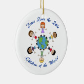 イエス様が子どもたちを愛する セラミックオーナメント (右)