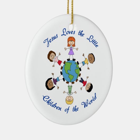 イエス様が子どもたちを愛する セラミックオーナメント (右)