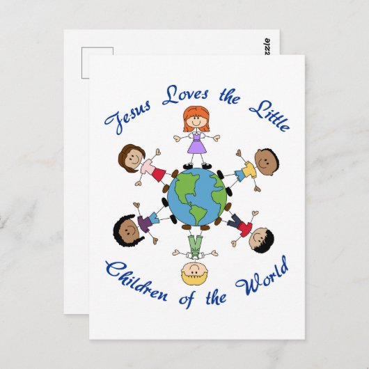 イエス様が子どもたちを愛する ポストカード (正面/裏面)