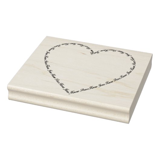 イエス様が平和ハートの骨組みスタンプを知っている ラバースタンプ (スタンプ)