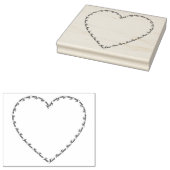 イエス様が平和ハートの骨組みスタンプを知っている ラバースタンプ (押印)