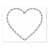 イエス様が平和ハートの骨組みスタンプを知っている ラバースタンプ (インプリント)