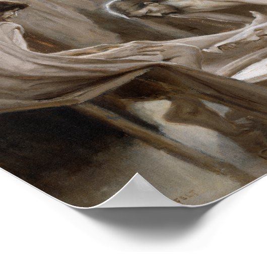 イエス様が弟子たちを洗う足 | アルバート・エーデルフェルト ポスター (角)