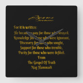 イエス様が来た スクエア壁時計 (正面)