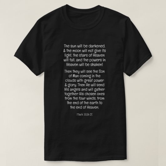 イエス様が来る！ Tシャツ (デザイン正面)