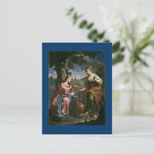 イエス様が水を提供 ポストカード (スタンド正面)