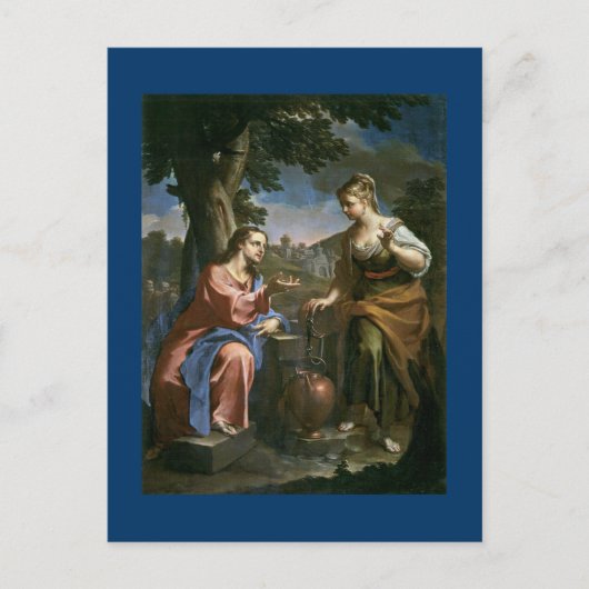 イエス様が水を提供 ポストカード (正面)