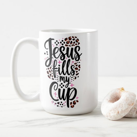 イエス様が私の杯に入る コーヒーマグカップ (ドーナツ)