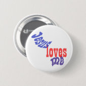 イエス様が私を愛するボタン 缶バッジ (正面&裏面)