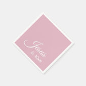 イエス様が立ち上がった | カスタムピンククリスチャン・イースター スタンダードカクテルナプキン (角)