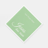 イエス様が緑のカスタムキリスト教復活祭を起こした スタンダードランチョンナプキン (角)