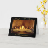 イエス様が賛美初めて交われるようにしなさい カード (黄色い花)