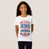 イエス様とアメリカを愛する人へ Tシャツ (正面フル)