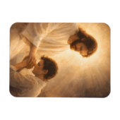 イエス様と共にひざまずく祈り マグネット (横)