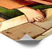 イエス様と女性が福音書のポスターに登場 ポスター (角)