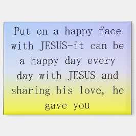 イエス様と幸せな顔を結ぶ マグネット