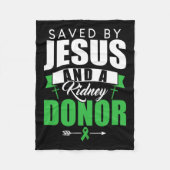 イエス様と腎臓臓臓臓臓臓臓移植手術引用文 フリースブランケット (正面)