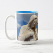 イエス様にも限界があるおもしろいパパジョーク名を付ける ツートーンマグカップ (左)