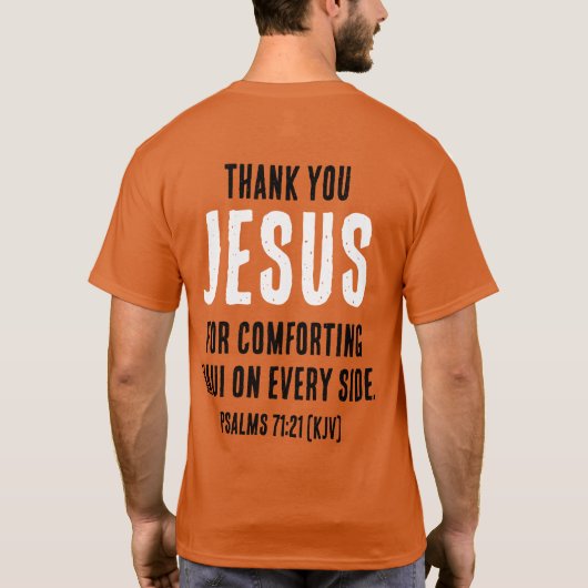 イエス様にマウイの心を癒してくれてありがとう。 Tシャツ (裏面)