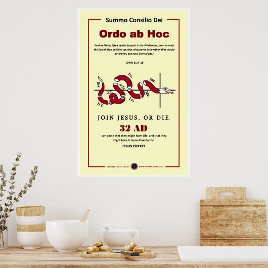 イエス様に加わるか死ぬか ポスター (キッチン)
