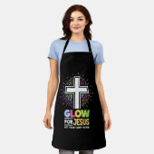 イエス様のために輝け キリスト教 クロスTシャツ イエスキリスト 両性 エプロン (着用した状態)