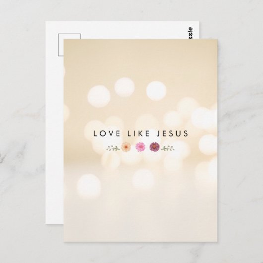 イエス様のような愛感動的 ポストカード (正面/裏面)